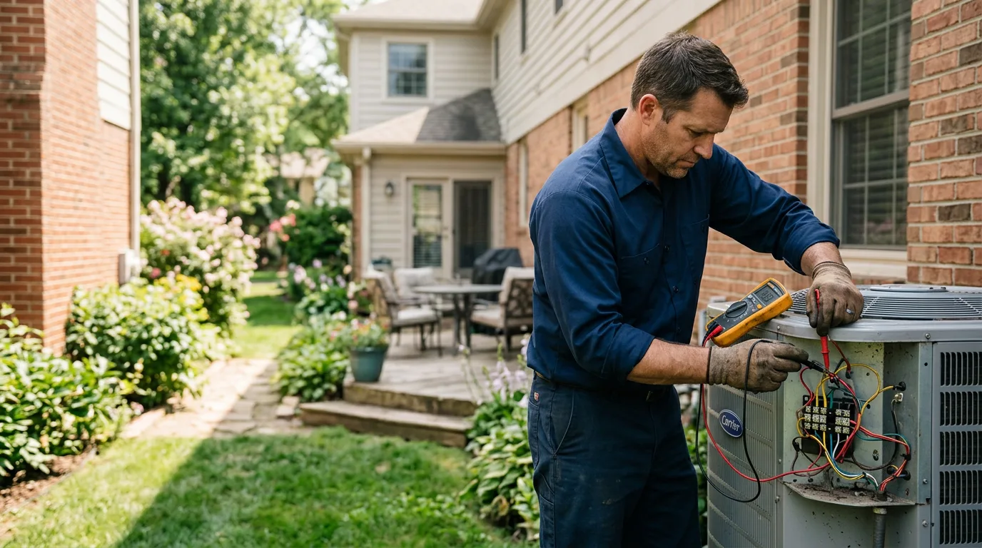 HVAC technician working near Marshalls Creek, PA